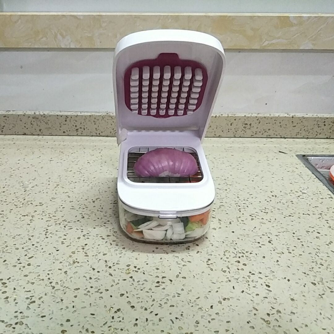 ChopMaster Multi-Function Vegetable Chopper — One-Push Dicer, Slicer & Shredder