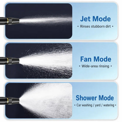 HydroJet High-Pressure Hose Nozzle — Adjustable Spray for Cars, Patios & Garden