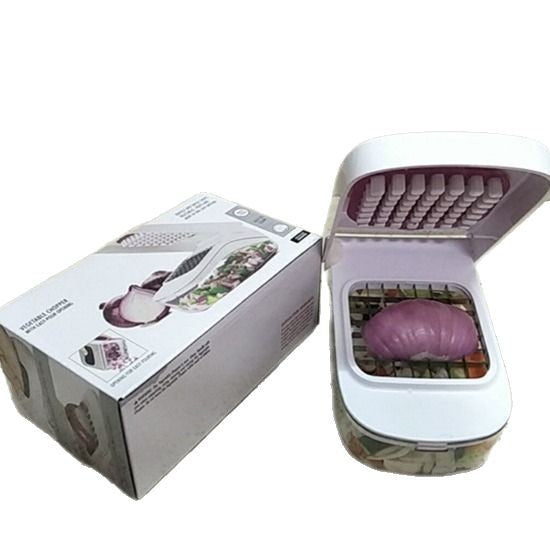 ChopMaster Multi-Function Vegetable Chopper — One-Push Dicer, Slicer & Shredder