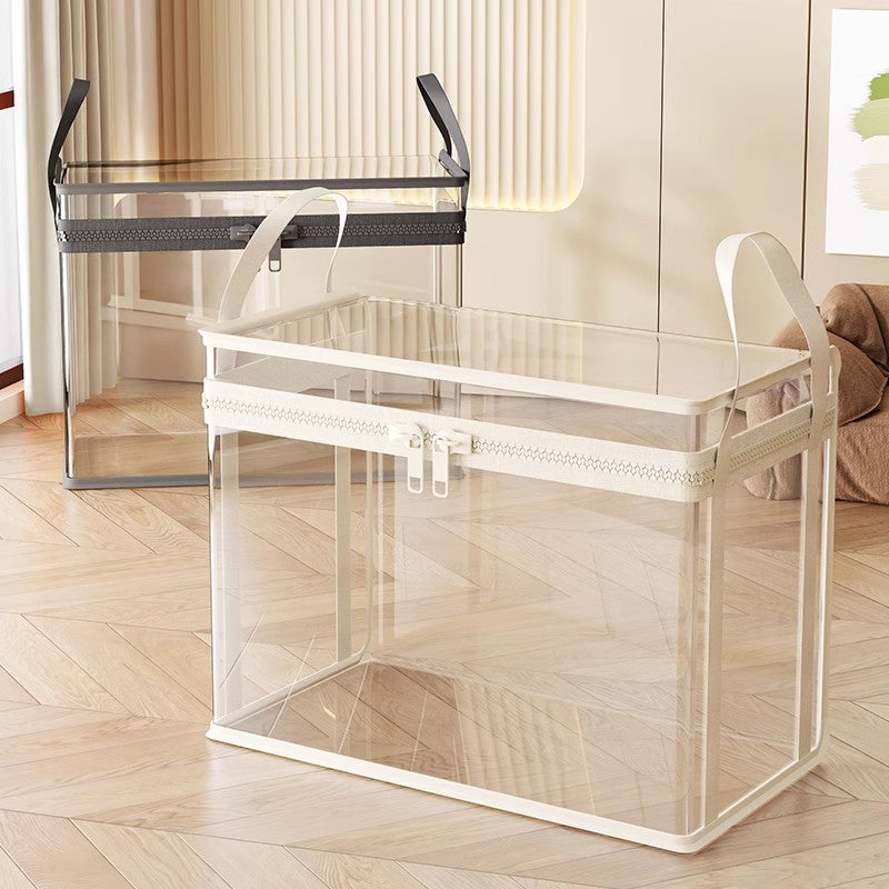 Transparent Storage Bucket — Large Plush & Doll Organizer Bin