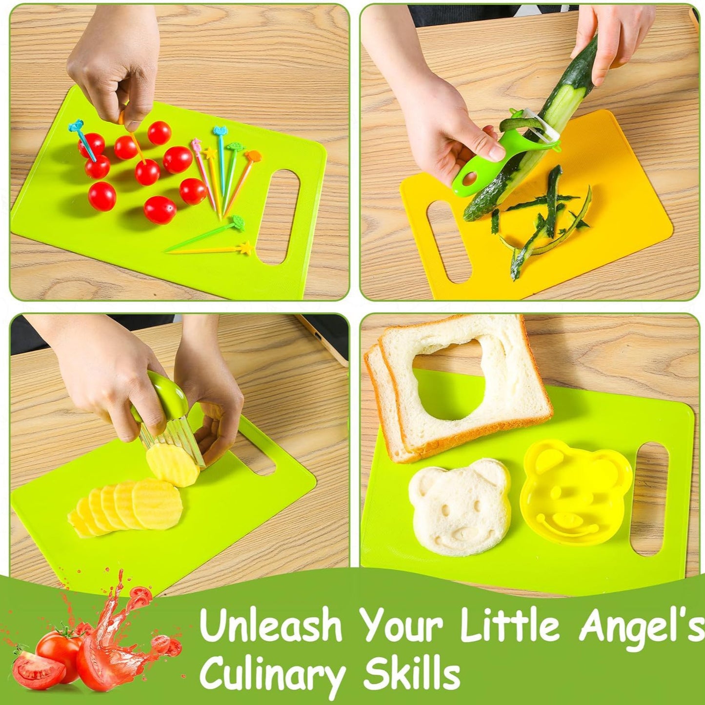 Little Chef Kids Kitchen Tool Set — Child-Safe Cooking Utensils for Ages 3+