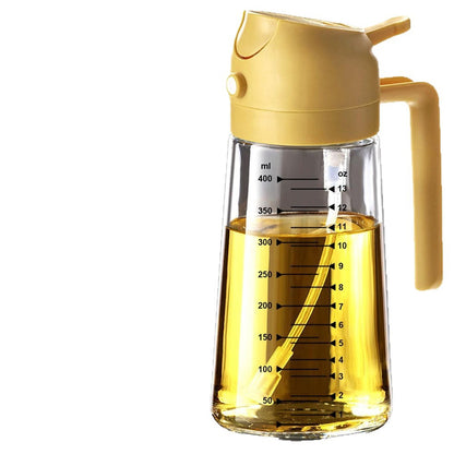 Auralis Glass Oil Dispenser — Premium Spray & Pour Bottle with Measuring Scale