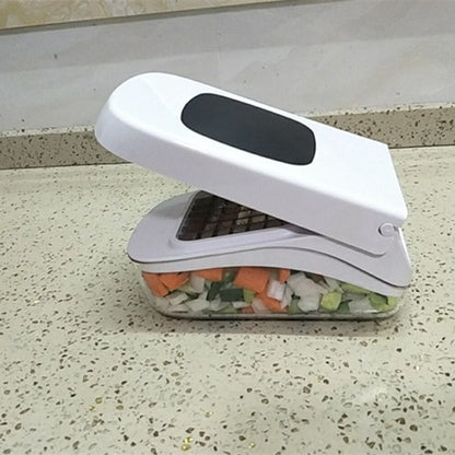 ChopMaster Multi-Function Vegetable Chopper — One-Push Dicer, Slicer & Shredder