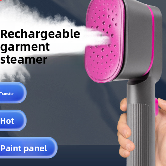 CrispGo Portable Steam Iron — Dual Steam & Dry Heat Travel Garment Steamer