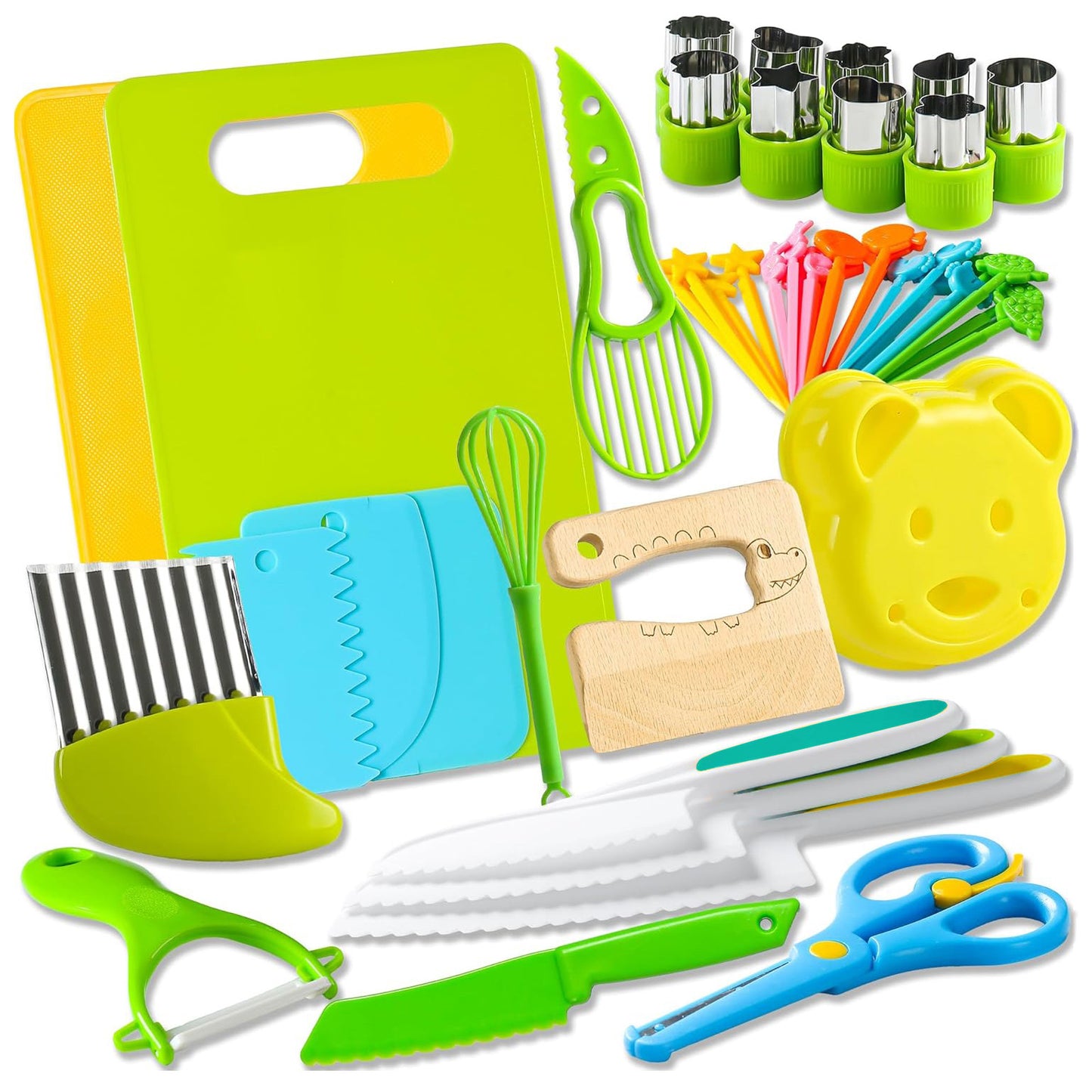 Little Chef Kids Kitchen Tool Set — Child-Safe Cooking Utensils for Ages 3+