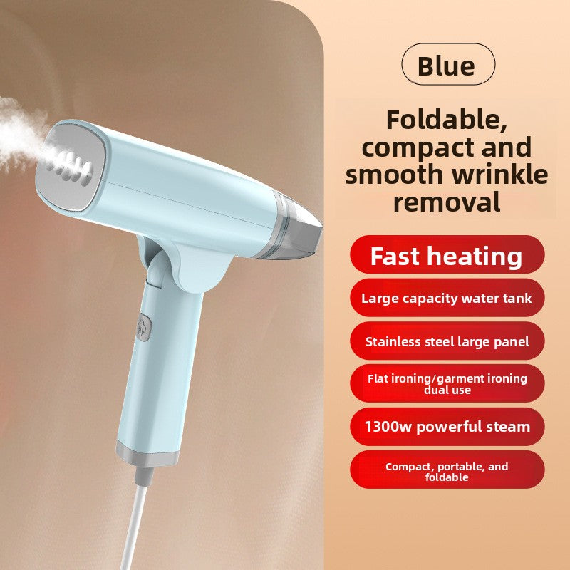 CrispGo Portable Steam Iron — Dual Steam & Dry Heat Travel Garment Steamer