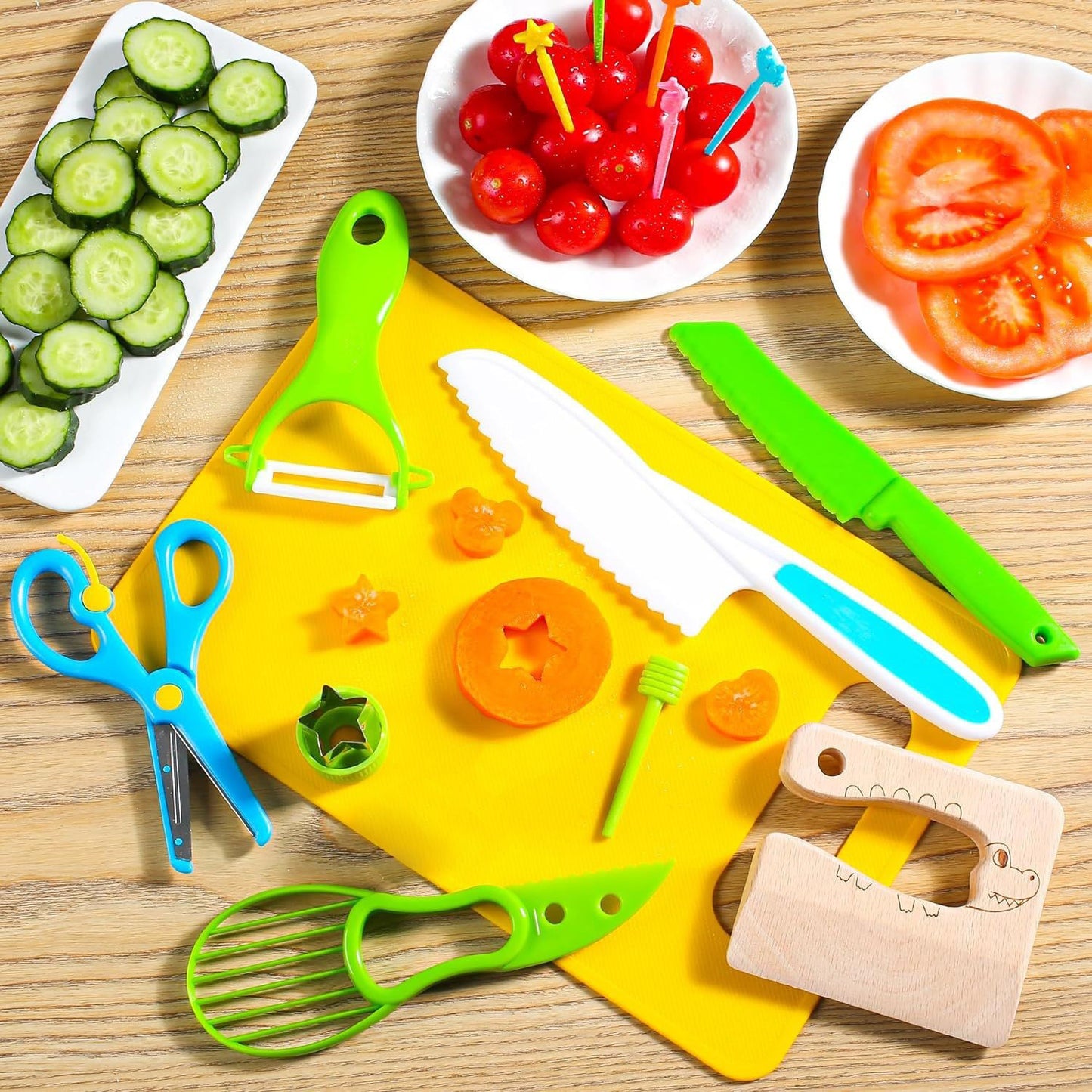 Little Chef Kids Kitchen Tool Set — Child-Safe Cooking Utensils for Ages 3+