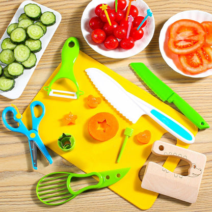 Little Chef Kids Kitchen Tool Set — Child-Safe Cooking Utensils for Ages 3+
